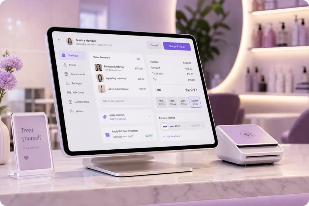 Payments & Point of Sale One Checkout for Your Whole Salon