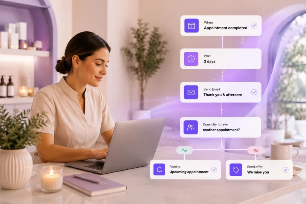 top software for Automated Flows for salon and spas Set It Once, Runs Forever